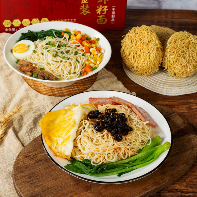 1kg Petit déjeuner fait à la main Premiun Nouilles de crevettes