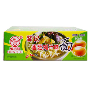 Liji nouilles séchées de style chinois bonnes nouilles avec champignons et poulet aromatisés